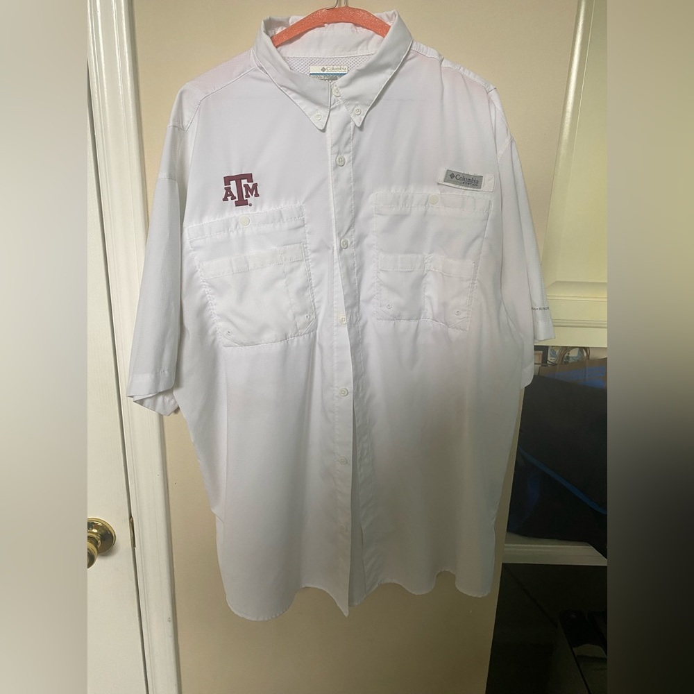 Texas A&M Columbia Fishing Shirt Size XL